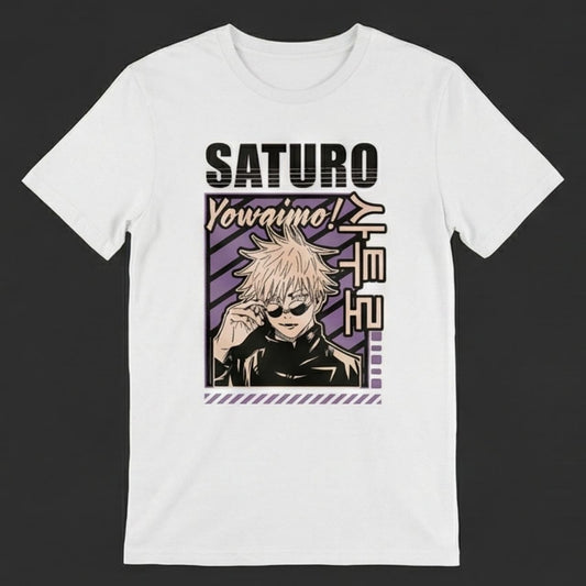 Anime Graphic T-Shirt – Cool Sorcerer Artwork Premium Cotton Tee