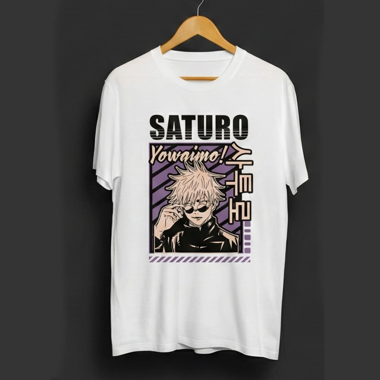 Anime Graphic T-Shirt – Cool Sorcerer Artwork Premium Cotton Tee